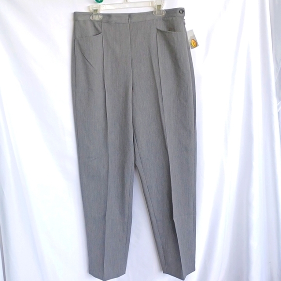Talbots NWT Women's Light Gray Classic Side Zip Trouser Dress Pant, 8P - Picture 1 of 10